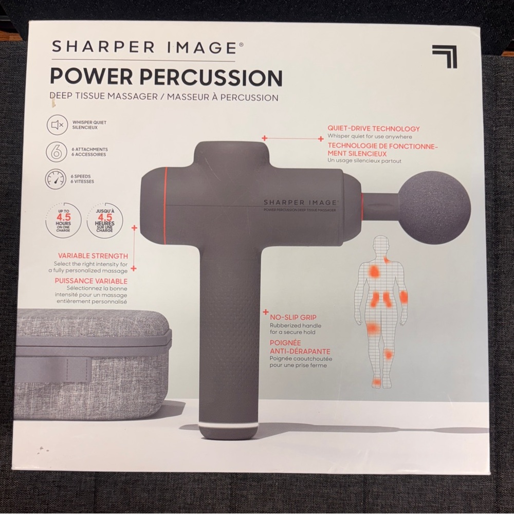 Sharper Image Power Percussion Deep Tissue Massager – Brand New in Box